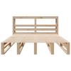 Solid Wood Bed without Mattress 120 x 190 cm Pine Wood