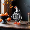 7 Inch Gear Shift Collar Halloween Desk Goose Outfits Mini Goose Attire With Skull Hoodie Creative Car Goose Decoration