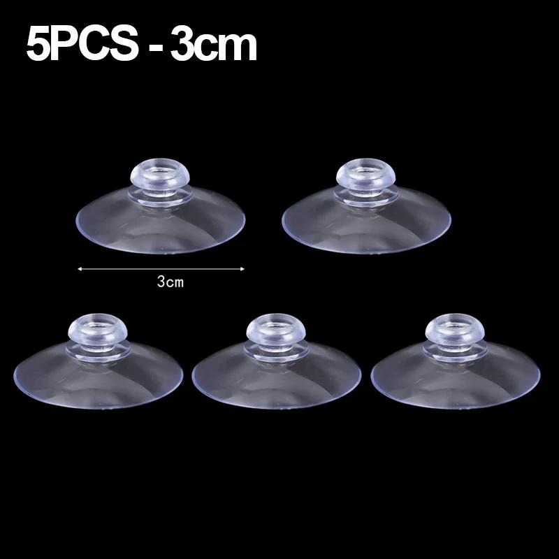 Mushroom Head Clear Suction Cups PVC Adhesive Sucker Holders Hanging Hooks Home Organizer Suction Pads Window Glass Table Decor