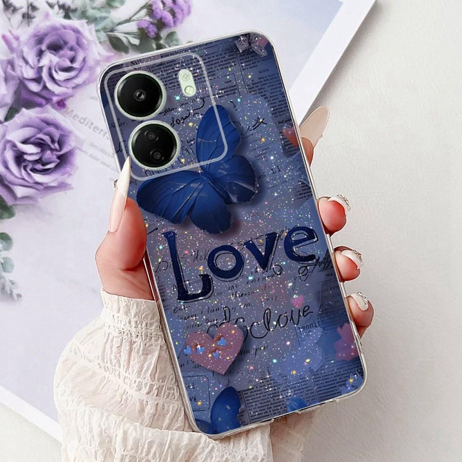 Для Xiaomi Poco C65 C 55 C 65 PocoM6 Pro 4G Чехол для телефона Милые Девушки Мультяшные Чехол Силиконовый Мягкий Прозрачный Бампер Оболочки 2025