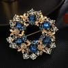 Vintage Austrian Crystal Brooch Brooch Accessories Wreath Brooch Pin Brooch Female