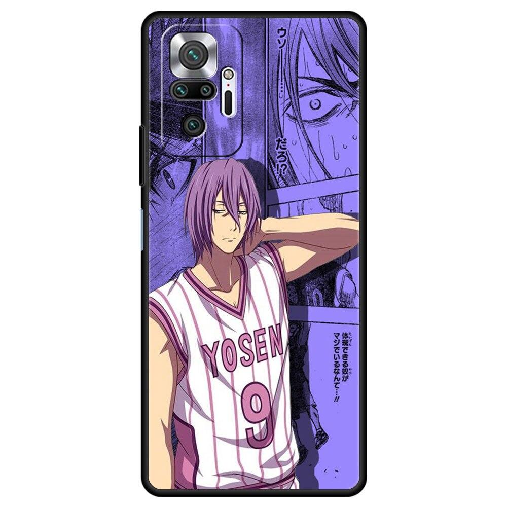 Case for Redmi 9 9a 10 8t 9c K40 for Xiaomi Redmi Note 11 10 9 Pro 11T 11proplus Cover 8pro 7 9S 9T Funda Kuroko No Basket