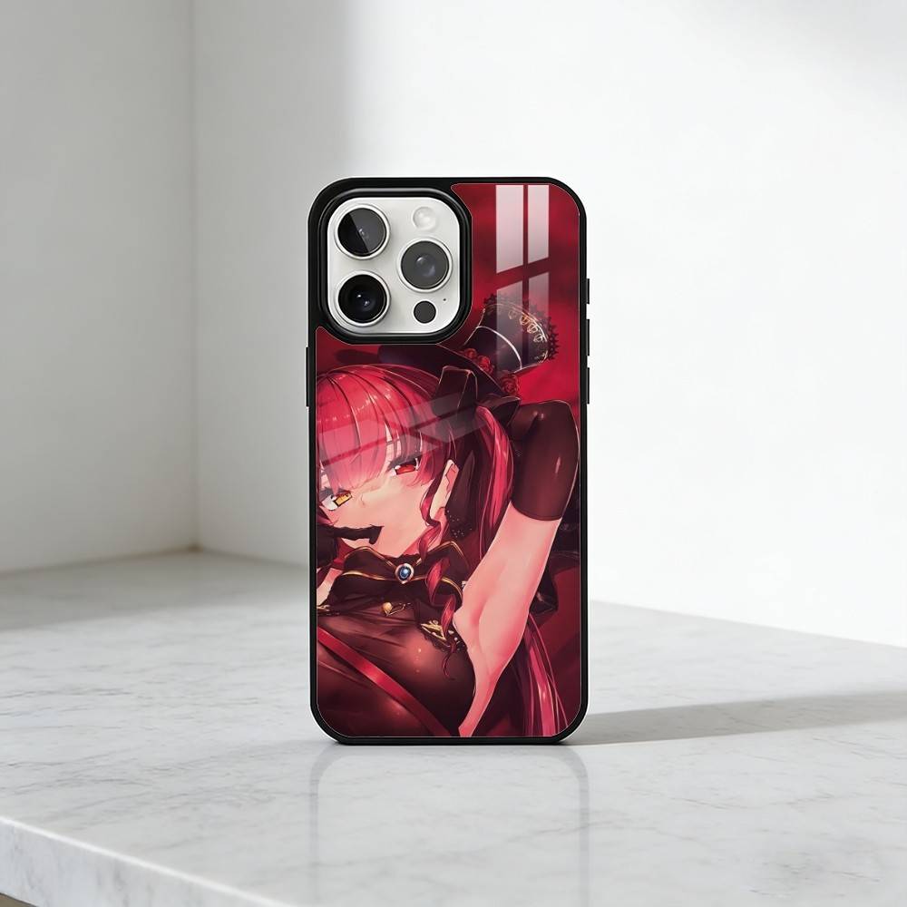 Чехол для телефона Houshou Marine с голографическим принтом для iPhone 17, 16, 15, 14, 13 Plus, Pro Max, магнитный, для беспроводной зарядки Magsafe