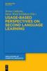 The Usage-Based Perspectives On Second Language Learning Book