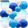 14pcs Blue Ocean Paper Lantern Set Baby Birthday Decoration Baby Show Lantern Pendant