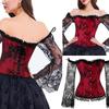 Lace Women's Long-sleeved Stitching Lace One-shoulder Wedding Corset Waist Corset