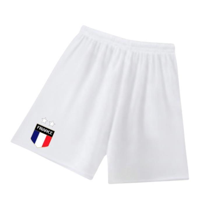 Ensemble foot enfant - NPZ - Style France - Rose fuchsia - Short blanc - 100% Polyester