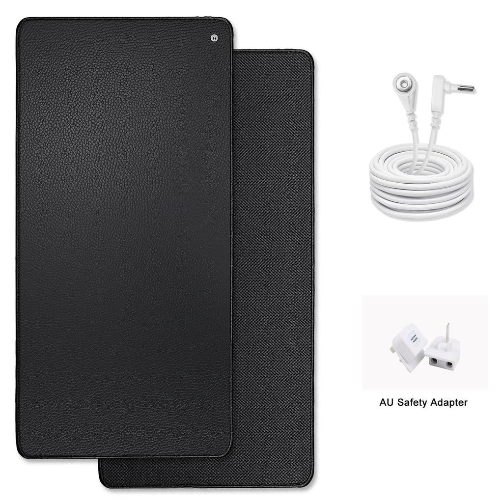 Многофункциональный черный заземляющий коврик с нескользящей подошвой для облегчения боли, улучшения сна и повышения уровня энергии