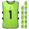 6PCS Kid S Football Pinnies Quick Drying Soccer Jerseys Youth Sports Scrimmage Basketball Team Training Numbered Bibs