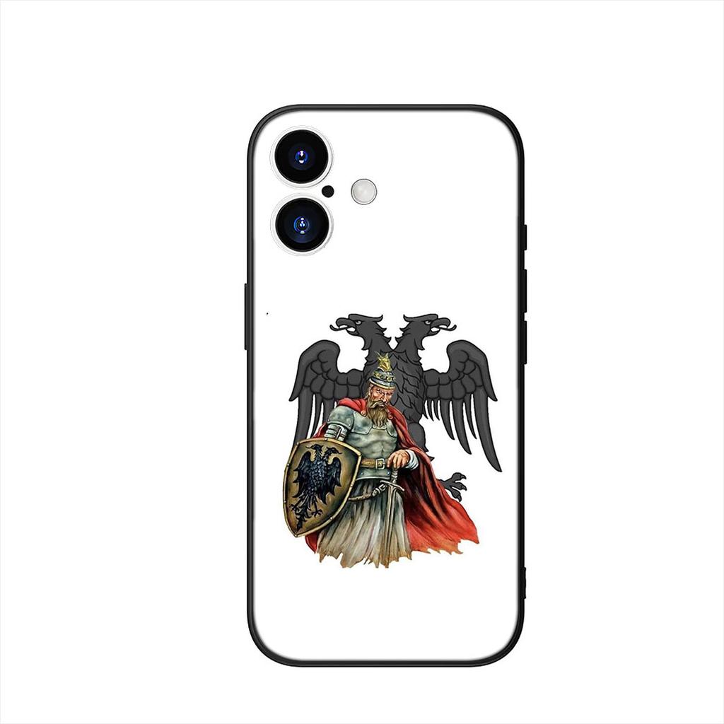 Албания Албанцы Флаг Чехол для телефона для Apple iPhone 16 15 14 Plus 13 12 Mini 17 Pro Max + 16E Air 16+ ProMax Корпус