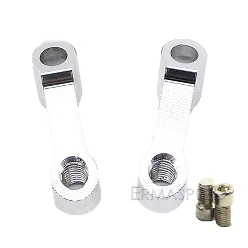 Алюминиевое зеркало заднего вида с ЧПУ для мотоцикла, удлинители, крепление на руль, зеркало, 10 мм, удлинительный адаптер для уличного мотоцикла