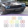 Car Headlight Decoration Cover Trim for Dodge Challenger 2015 Up Exterior ABS Accessoriers