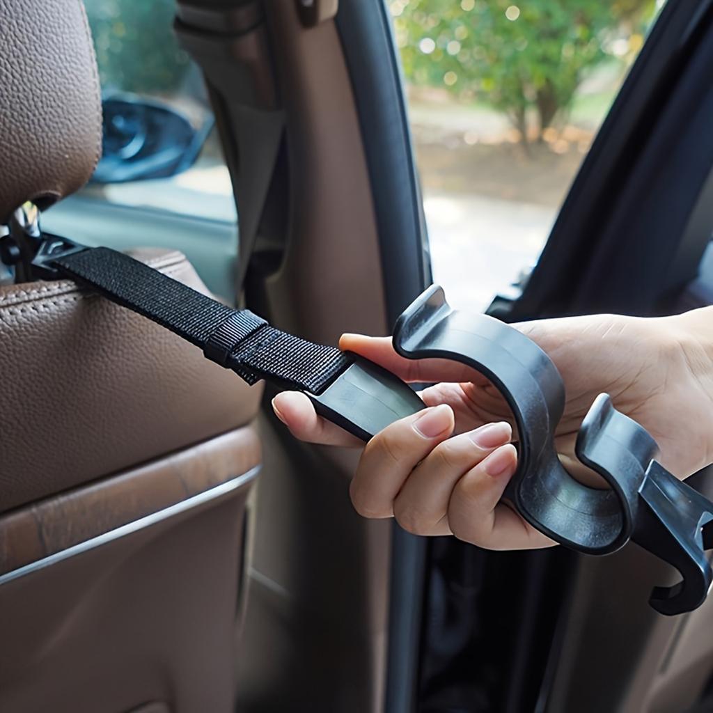 Универсальный органайзер-крючок на спинку сиденья автомобиля для зонтов и сумок, регулируемый пластиковый подвес для хранения на спинке сиденья