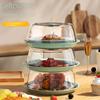 Прозрачный пищевой контейнер Пылезащитный Защита от насекомых Подогреватель пищи Изолирующая крышка для блюд Кухонные аксессуары