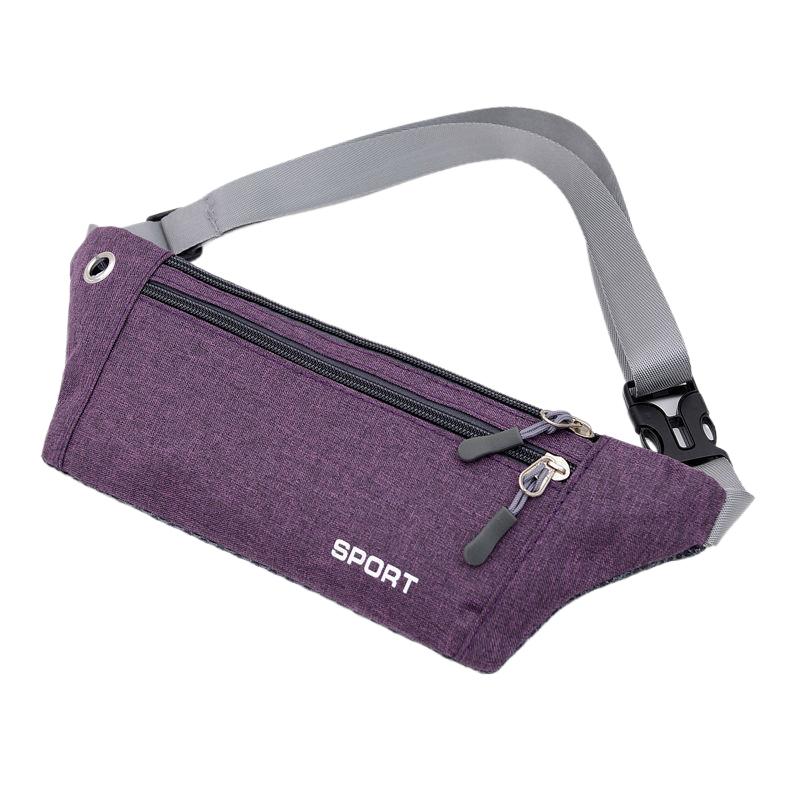 Оксфорд Ткань Fit Waistpack Мобильный поясной рюкзак мужской Спорт на открытом воздухе Отдых Бег Защита от кражи Ультратонкий Невидимый