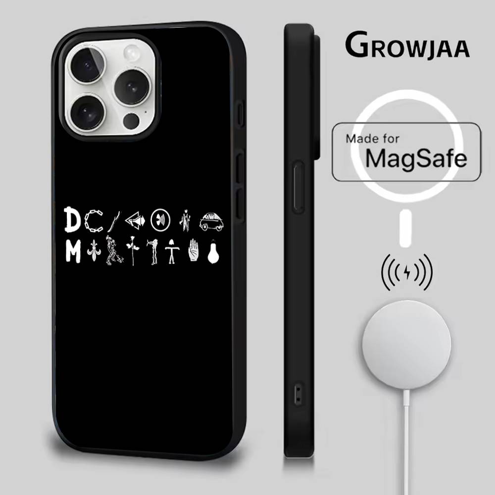 Чехол для телефона Band D-Depeches M-Modes Для iPhone 17,16,15,14,13,12,11,Pro,Max,Plus,Mini,SE4,E Магнитный Magsafe Беспроводная зарядка