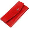 Textured Women's Wallet Made of Genuine Leather with Embossing CANPELLINI 21698 Red