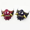 Half Face Mask Halloween Cosplay Mask Masquerade Mask Party Mask Japanese Mask Devil Samurais Mask for Carnivals