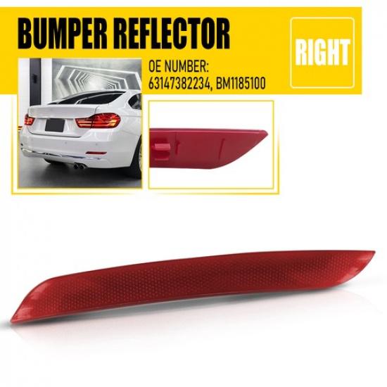 Right Bumper Reflector For 2012-2015 BMW 328i 320i 13-15 328i xDrive 428i Rear A