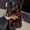 Чехол для телефона iPhone 17 Air 16E 15 16 Pro Max Ренессансная Эстетика Художественная Картина Чехол 14 Plus 13 12 Mini Мягкий Силиконовый
