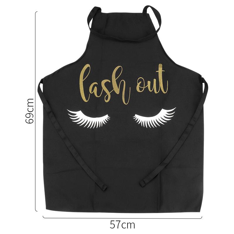 Unisex Cotton Linen Eyelash & Nail Art Apron