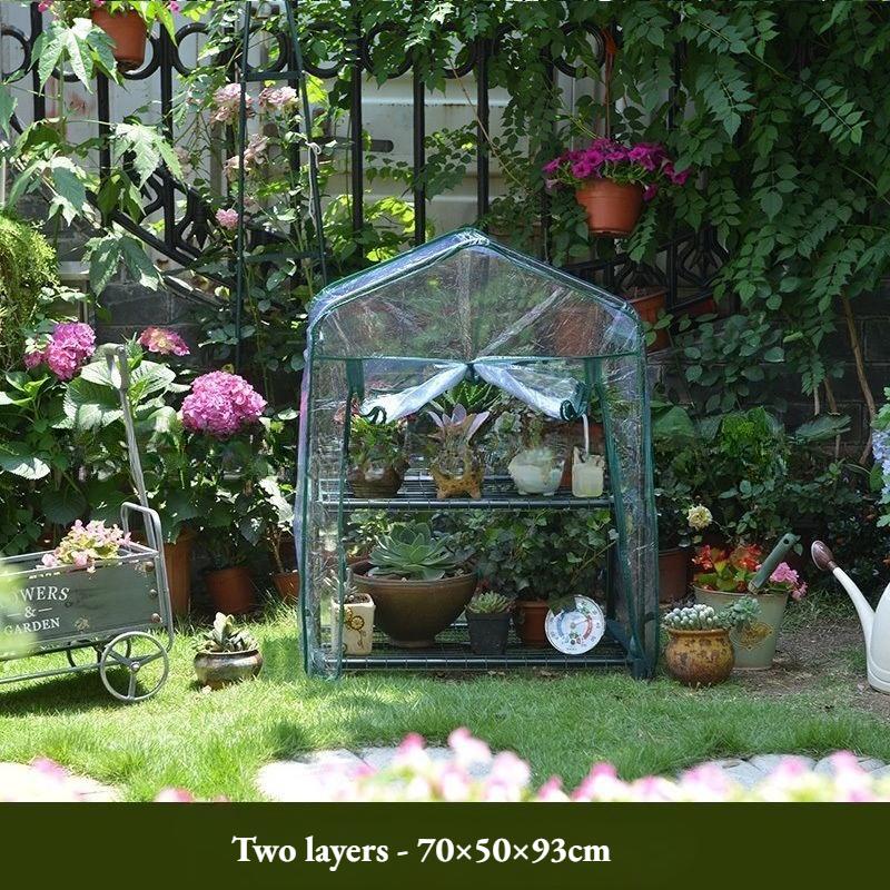 Компактная уличная теплица для цветов и овощей – Защита от солнца, дождя и изоляция для использования на балконе или в саду(Кронштейн не входит в комплект.)
