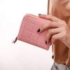 1 шт., женские короткие кошельки из искусственной кожи, женские клетчатые кошельки, кошелек с держателем для карт из нубука, маленький кошелек на молнии с портмоне для женщин