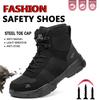 Anti-impact And Anti-piercing Work Shoes Men Lightweight Breathable Safety Shoes Indestructible Construction Working Boots Men