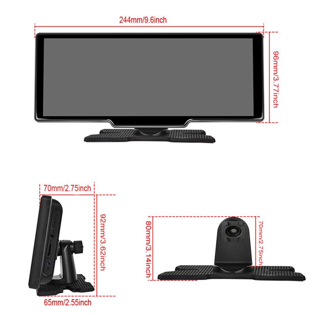 64/128G 10,26-дюймовый 4G IPS сенсорный экран GPS навигация Carplay Android AUTO двойной объектив видеорегистратор зеркало заднего вида видеорегистратор