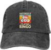Crazy Bingo People Baseball Cap Golf Dad Hat Adjustable Original Classic Low Profile  Hat Men Women