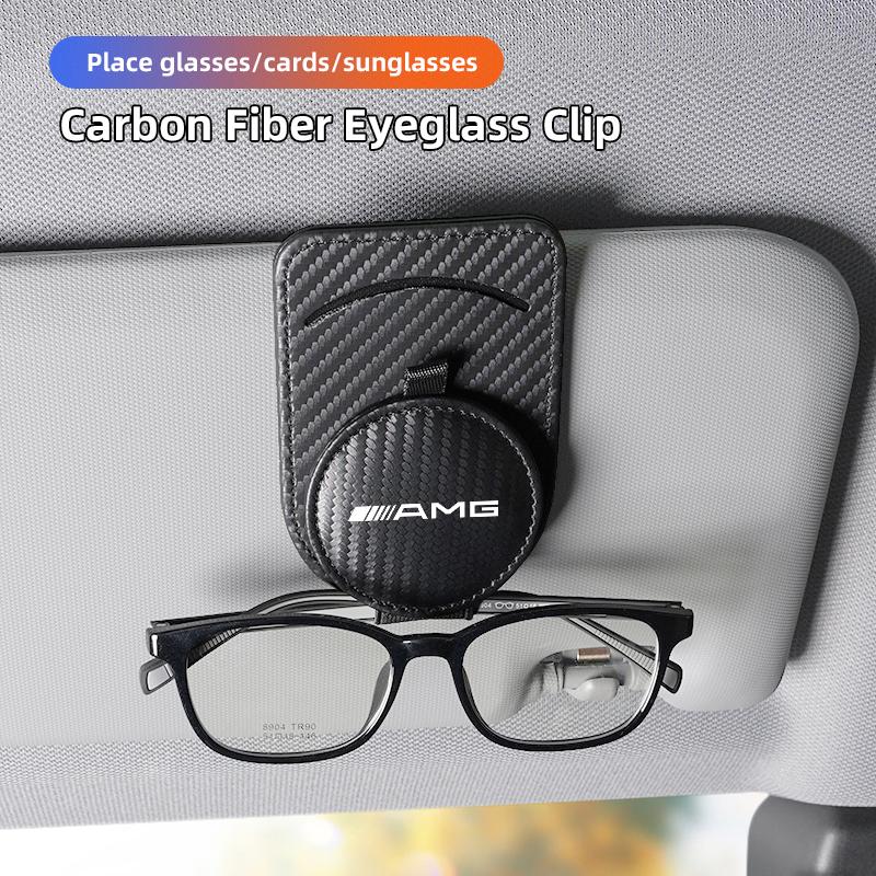 Car Sun Visor Glasses Clip Auto Sunglasses Card Clip Accessories For Benz AMG CLS EQB EQE EQC W206 W220 Sprinter CLA GLA GLB EQA GY1
