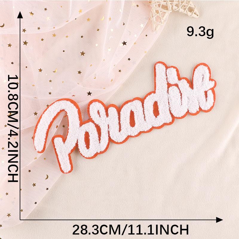 Вышитая этикетка с английскими буквами, нашивка на полотенце, вышитый значок, тканевая этикетка, аксессуары для одежды, сшитая своими руками, вышитая наклейка на ткань