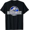 Jurassic Park Steel and Deep Blue Fossil Movie Logo T-Shirt