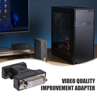 Адаптер DVI - VGA 24 Plus 5-контактный DVI Female на 15-контактный VGA Male Кабель-адаптер DVI Female на VGA Male DVI-I 24 Plus 5-портовый конвертер для монитора