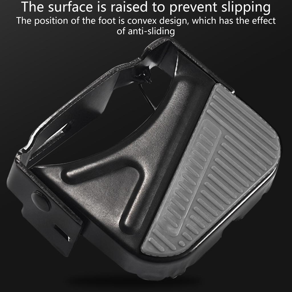 2 Pieces Anti-Slip Pegs Rear Feet Pedals, Universal Folding Bike Foot Plates Pedals Bicycles Footrests for Mountain Bike