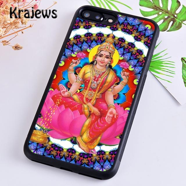 Krajews Lakshmi Hindu Goddess Phone Case Cover For iPhone 17 Air 16 15 14 plus 11 12 13 pro max coque Shell Fundas