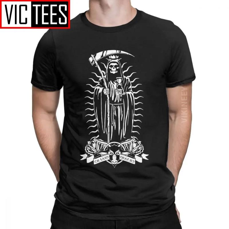 Мужская футболка La Santa Muerte с принтом Saint Death Goth Mexican Death Muertos Mother Skull, хлопковая футболка с 3D-принтом