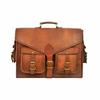 Laptop Briefcase Bag New Genuine Vintage Brown Leather Messenger Shoulder