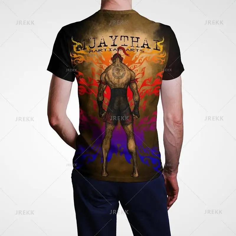 Футболка для тайского бокса Tiger Muay Thai с 3D-принтом, унисекс, женская, мужская, для тайского бокса, спорта, зала, детская, уличная одежда, повседневная, хип-хоп, с короткими рукавами, быстросохнущая, с круглым вырезом