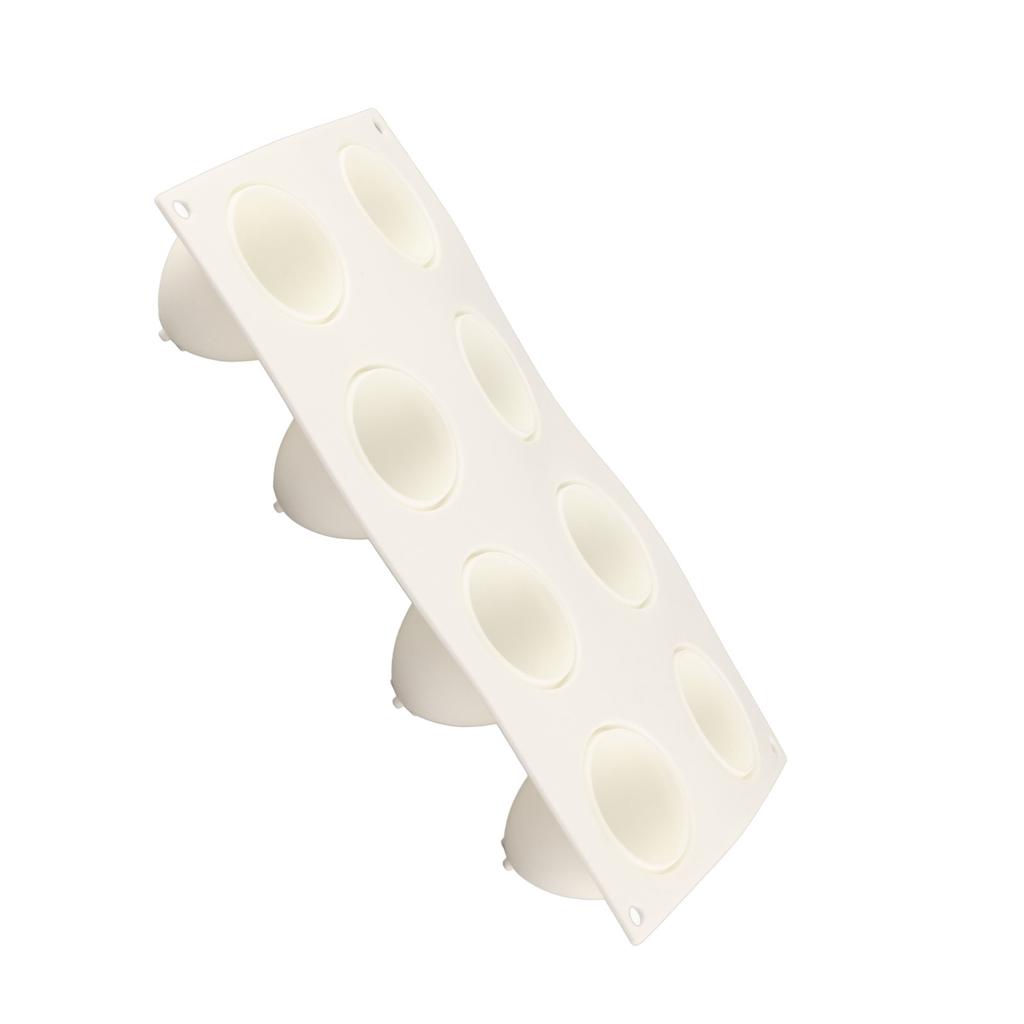 Egg Shape Cake Mold 8 Cavity Silicone Mold Non Stick DIY Pastry Mould