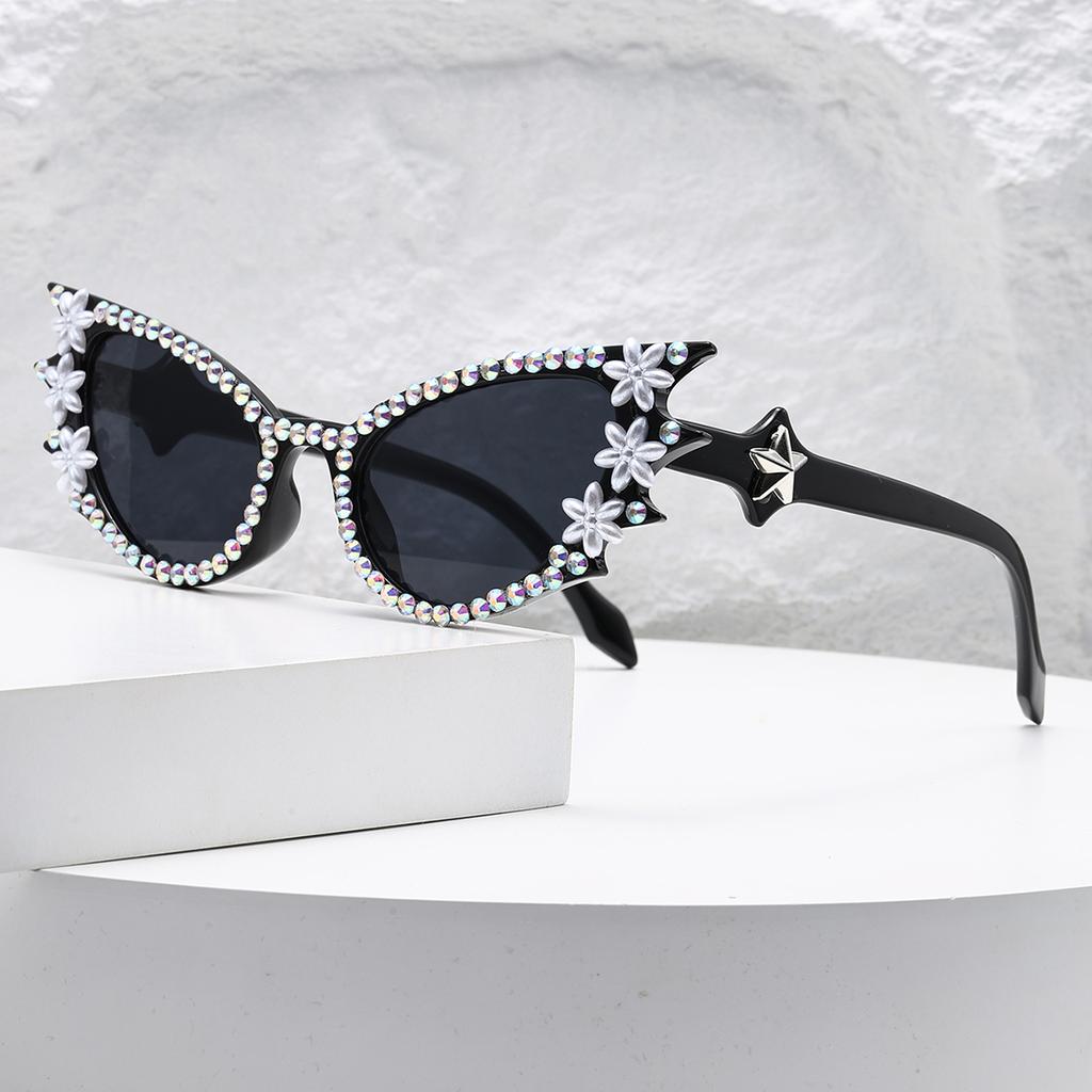 1pc WOMEN'S GLASSES New Cross-border Framed with Glasses Personality Holiday Atmosphere Photo Modeling Trend WOMEN'S GLASSES