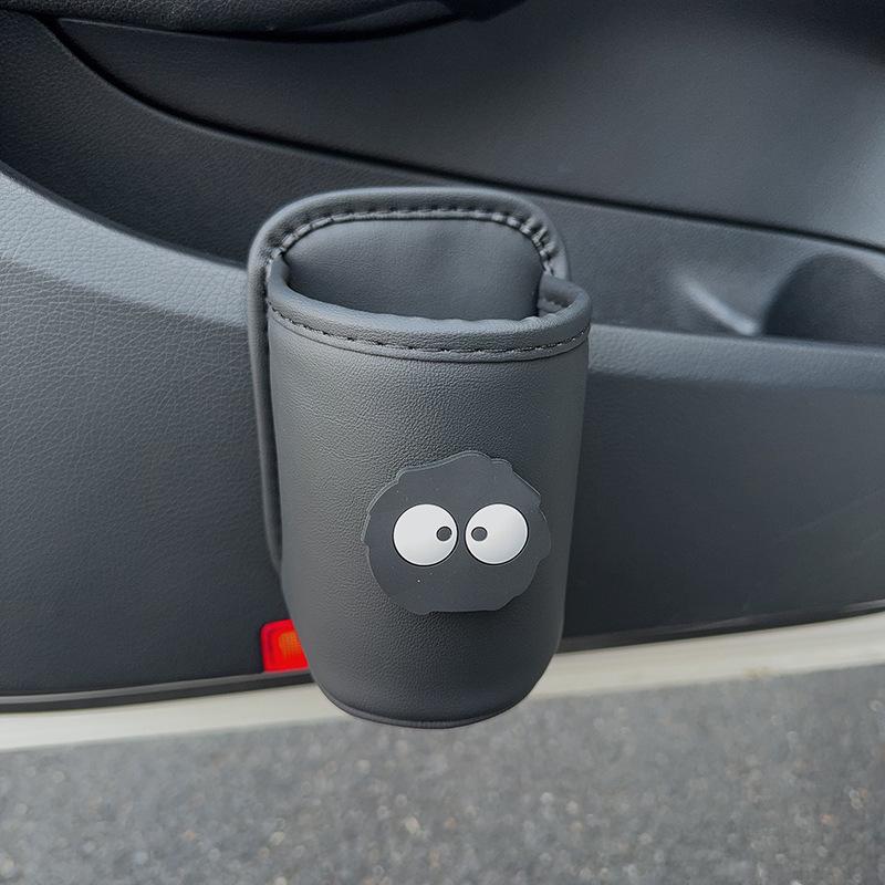 Car Seat & Door Cup Holder: Fixed Backrest Storage & Side-Mounted Drink Holder