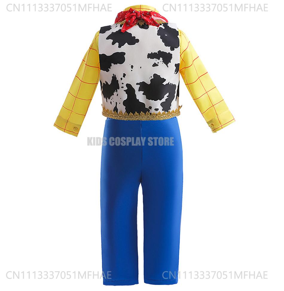 Halloween Toy Woody Dress Up Costume Boys Girls Jessie Cosplay Dress Carnival Party Fancy Sets Kids Stage Performance Outfit