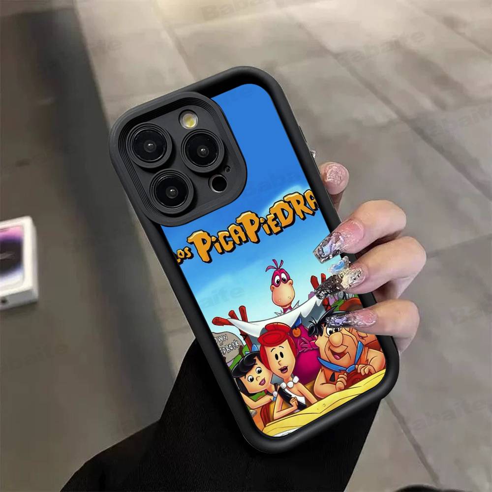 The Flintston es Cartoon Phone Case For IPhone 17 16 15 14 13 Pro Max Plus 12 11 Cover