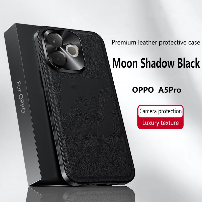 Для Oppo A5 Pro 5G Чехол Магнитный Элегантный Кожаный Износостойкий Объектив Полностью Закрытый Нескользящий Захват Защита Края Чехол