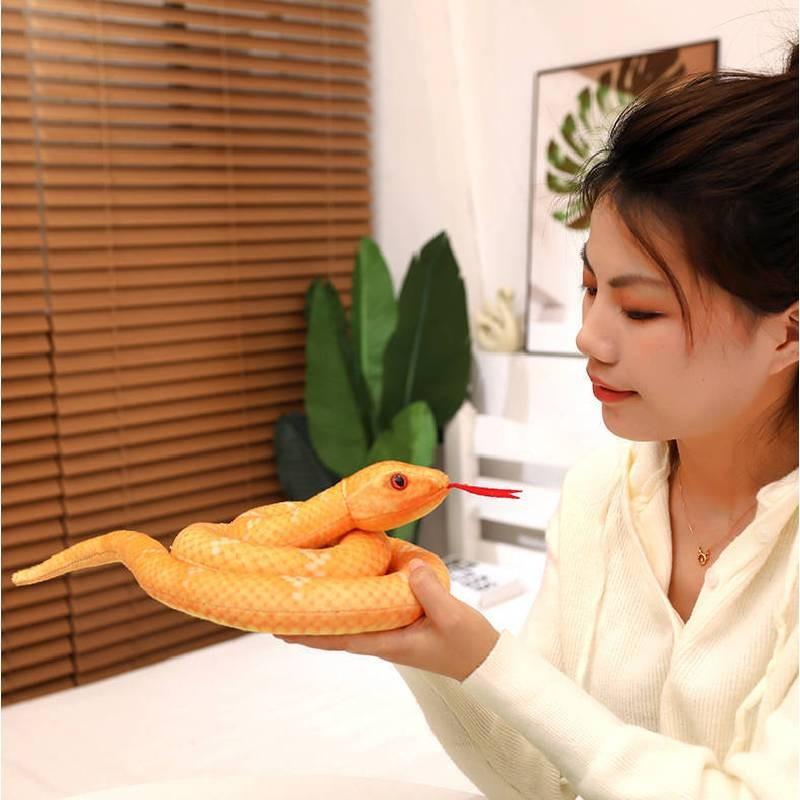 Игрушка Змея Плюшевая Симуляция Наполнитель Куклы Декор Комнаты Подарок Игрушки Розыгрыш Реквизит Украшение