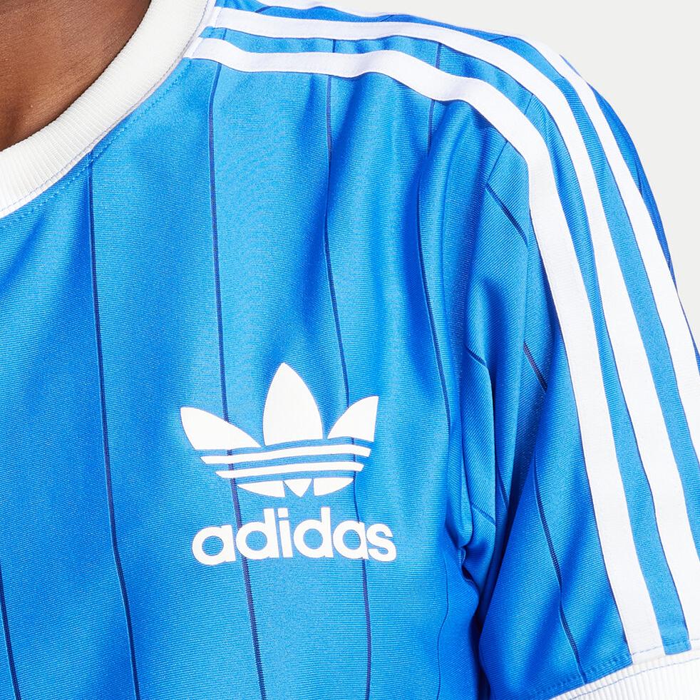 adidas Adicolor 3-полосатая свободная мягкая легкая футболка с коротким рукавом женская синяя IY7233