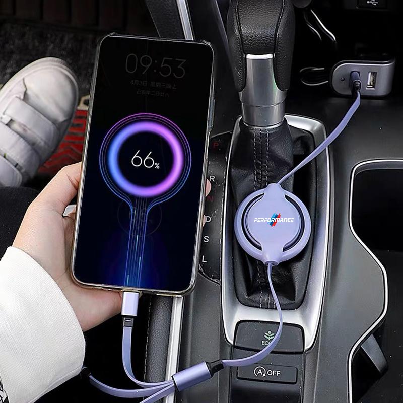 3-in-1 Micro Data Wire USB Type C Fast Charger Stickers Accessories For BMW G80 G06 G07 G42 G14 G15 G16 F82 F20 F21 F83 M2 M3 M4 UD4