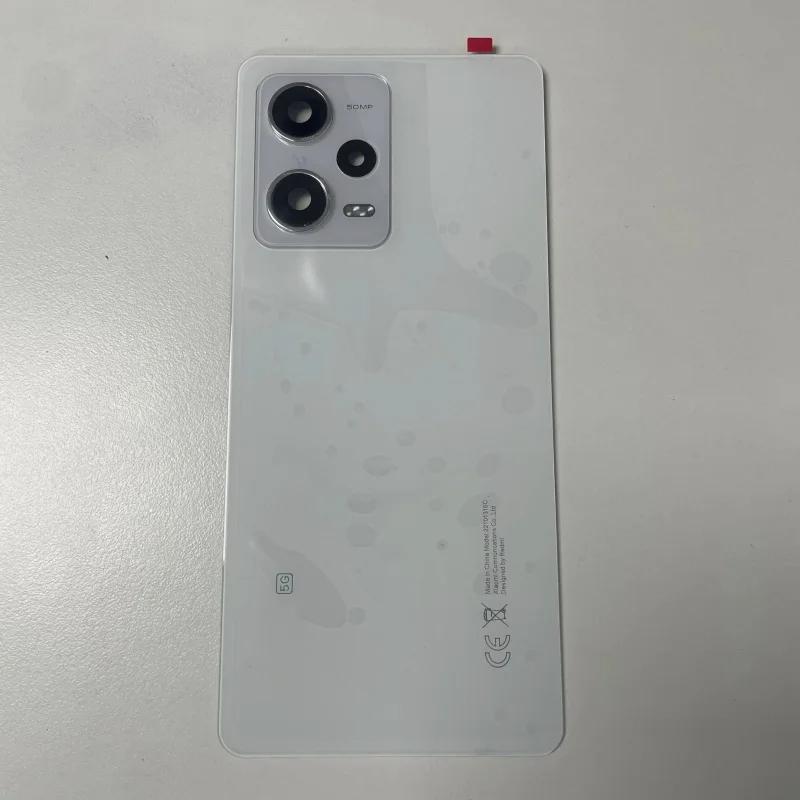 For Redmi Note 12 Pro 5G Battery Back Cover Rear 3D Glass Panel Housing Case Replace