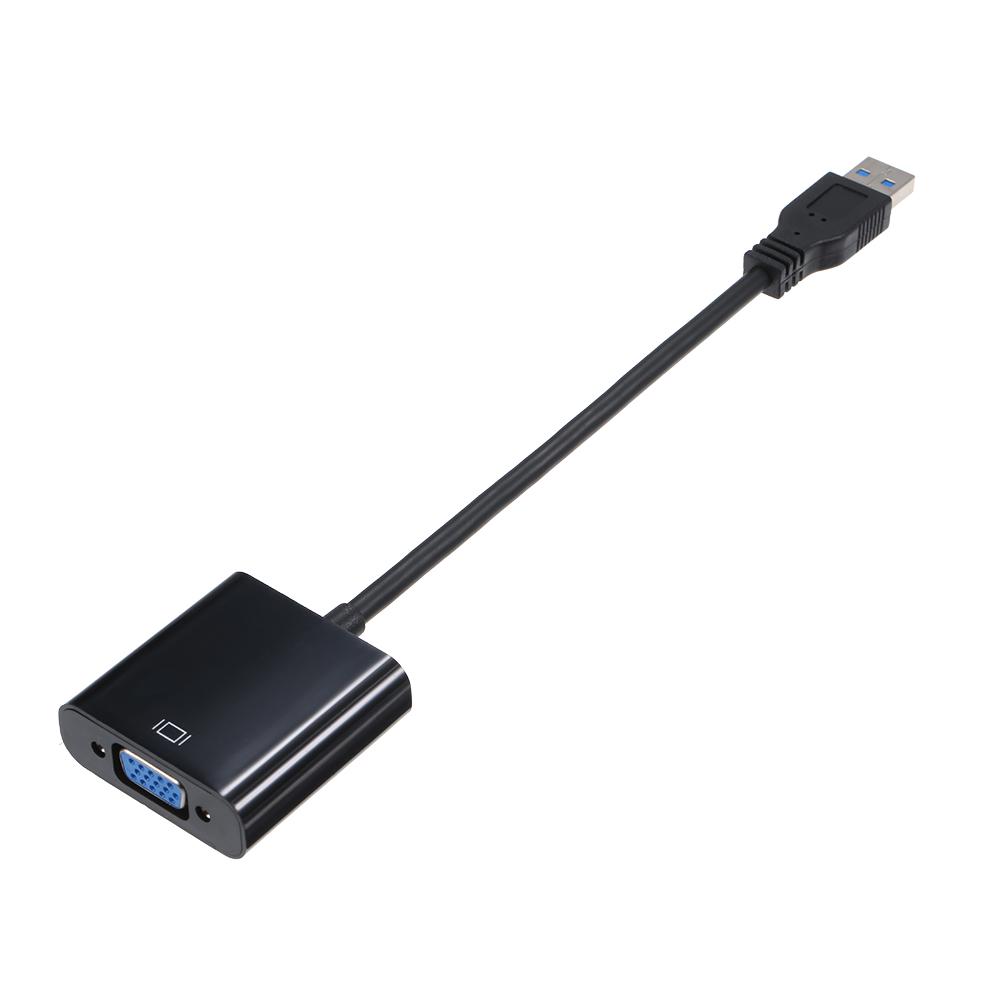 USB3.0 к VGA Женский адаптер-кабель-конвертер 1080p для ПК, ноутбука, проектора, ТВ-коробки